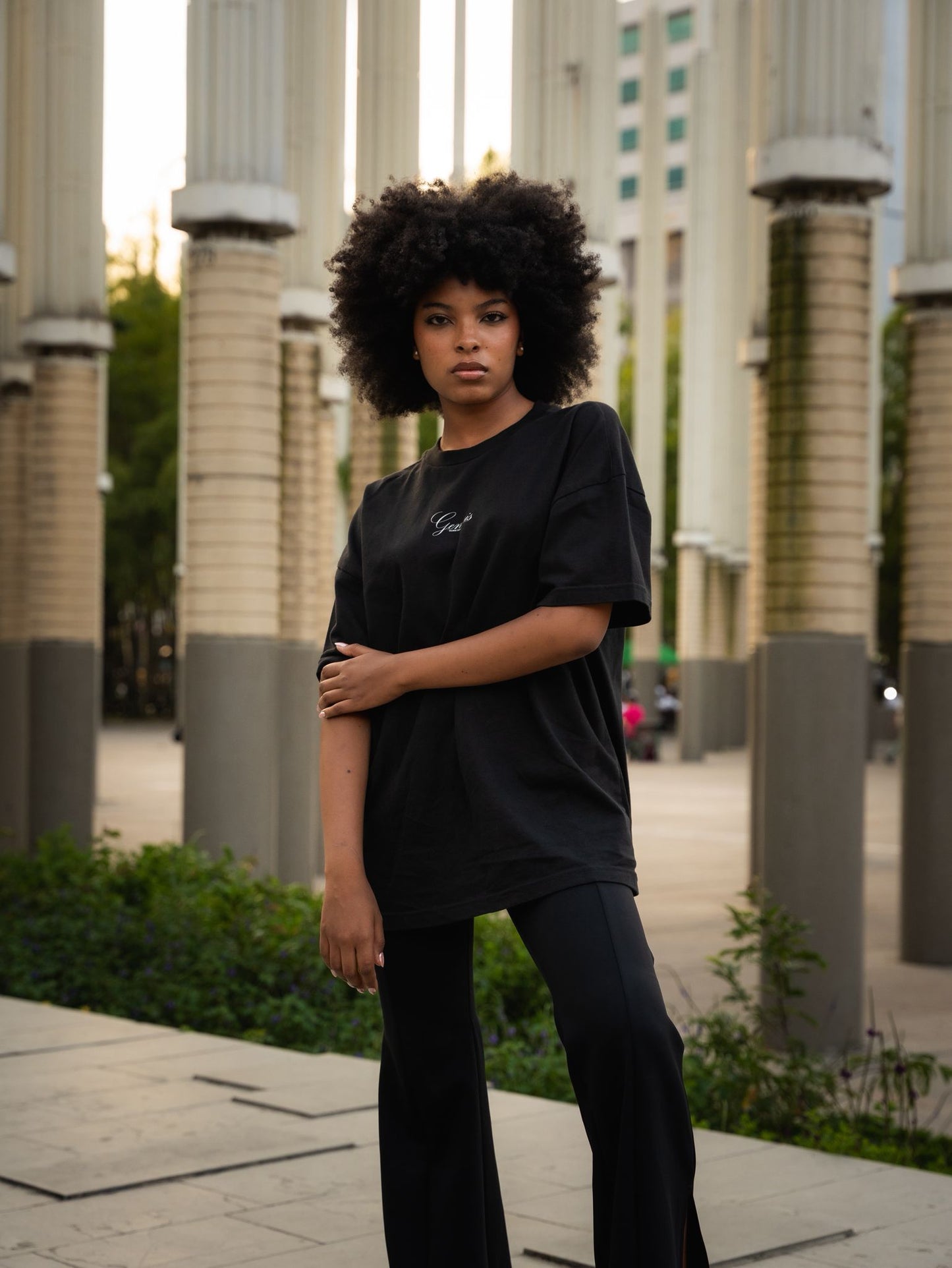 Camiseta “Palmera” Negra